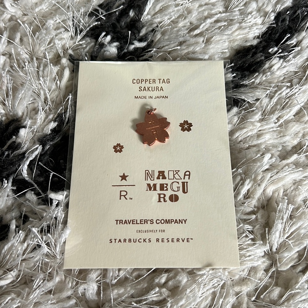 Starbucks Reserve Japan Tokyo Nakameguro Sakura Copper Tag NWT